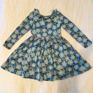 Beautiful Tea Collection Girls Blue Floral Dress 🌸 Size 8 | EUC & Spring ready!